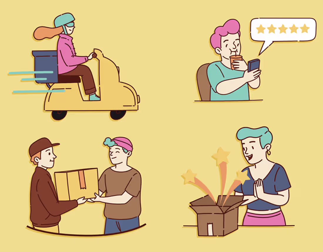 Cover image for E-Commerce Illustrations Vector Pack