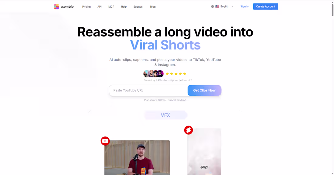 Cover image for Ssemble: Youtube Shorts and Caption