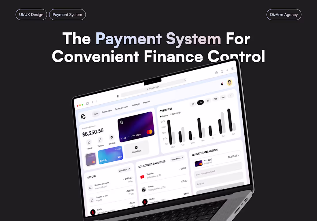 Cover image for FINTECH | PAYMENT SYSTEM | FINANCE APP | MOBILE APP