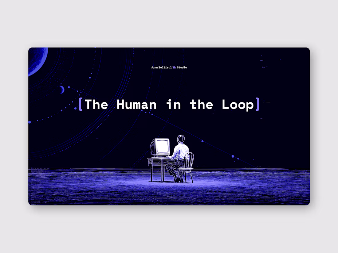 Cover image for The Human in the Loop: An AI & Design Perspective Deck