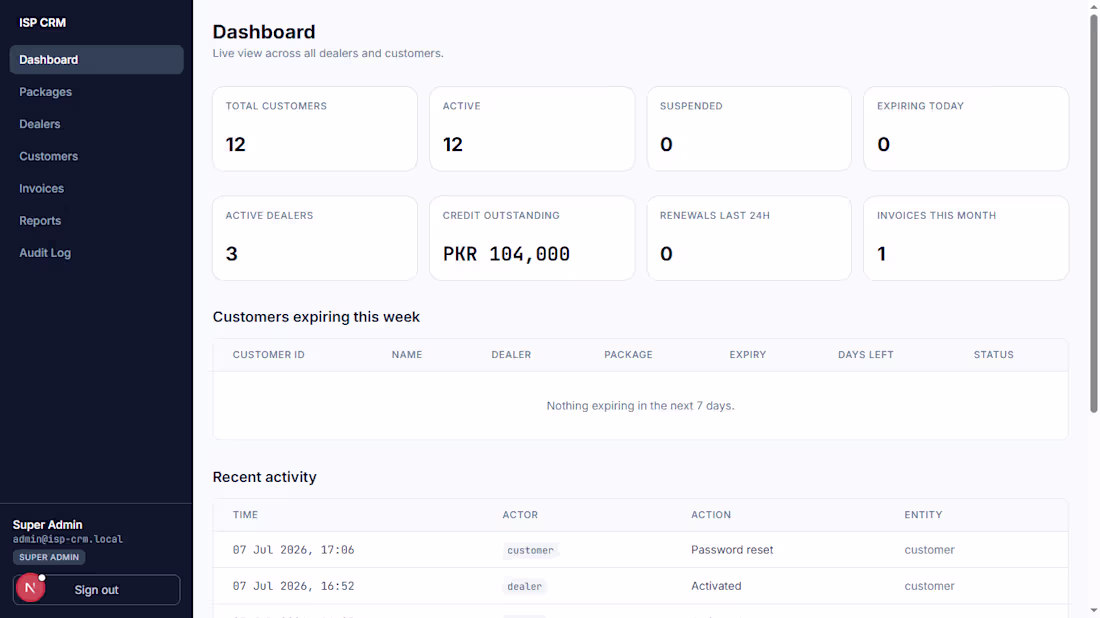 Cover image for Built a full-stack ISP Management