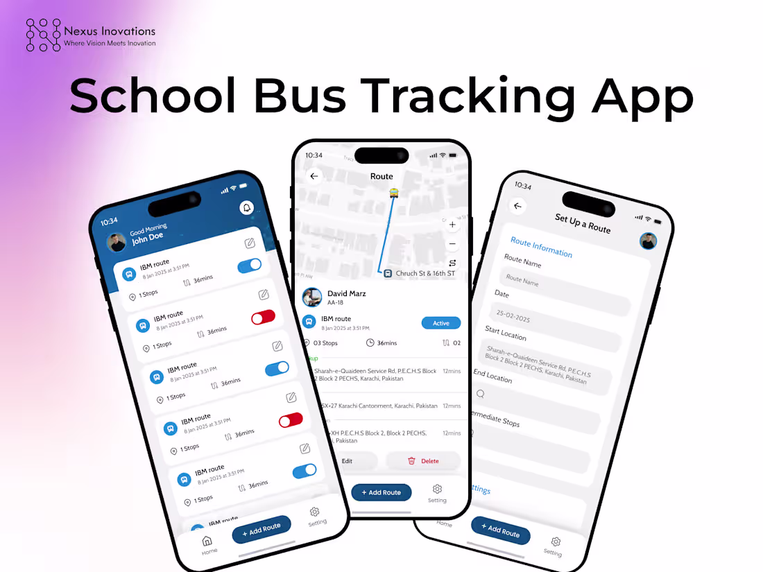 Cover image for School Bus Route & Tracking