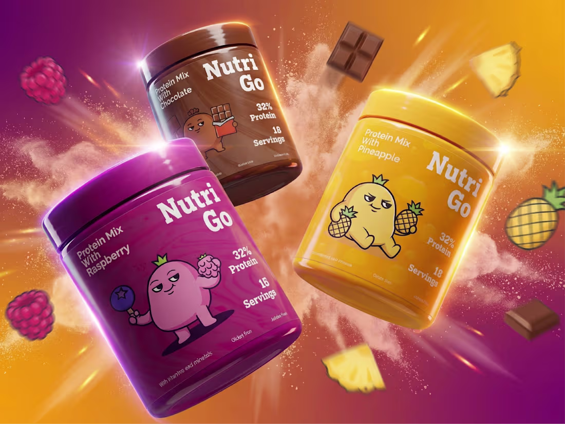 Cover image for Nutri Go Protein Mix Jar