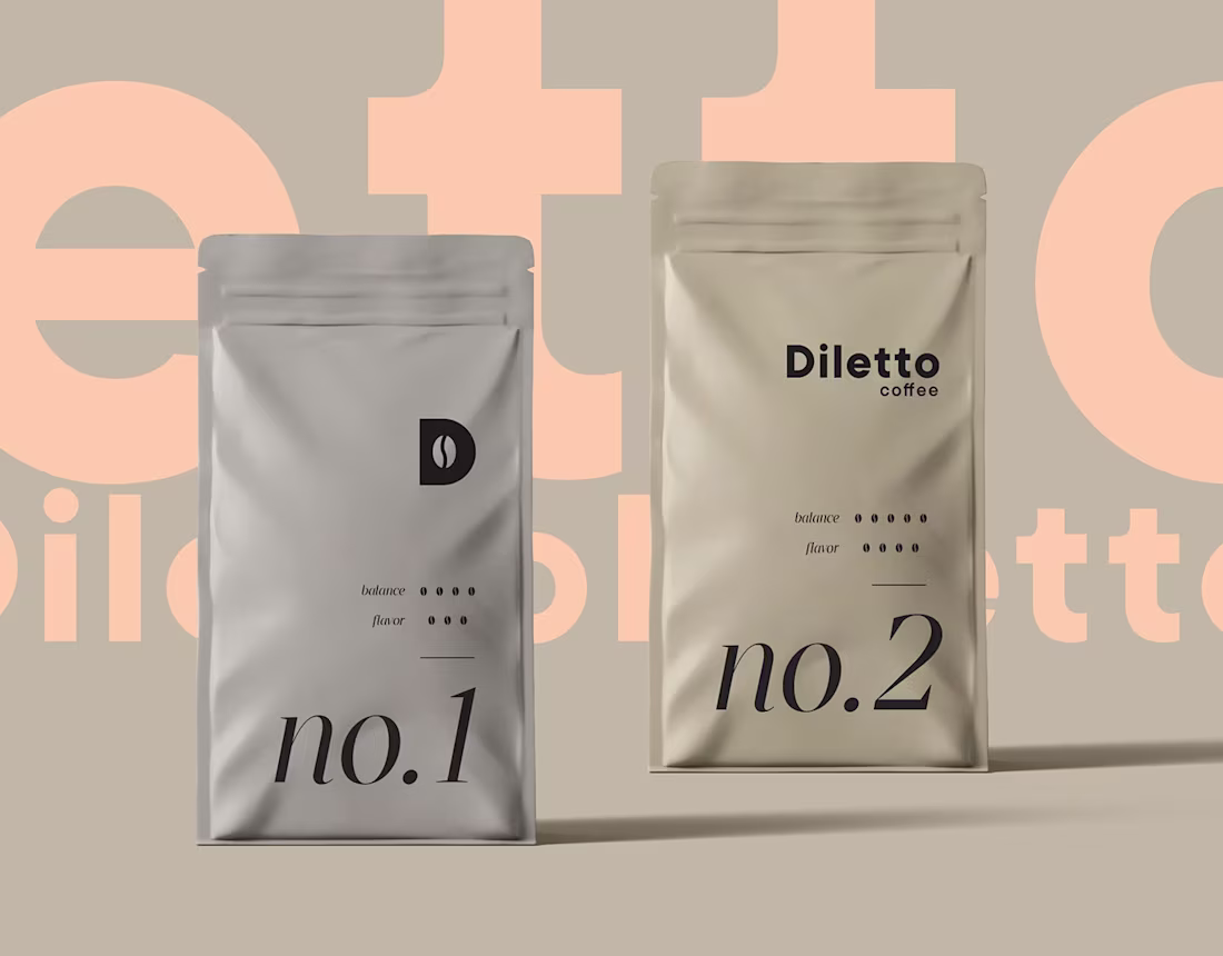 Cover image for Diletto Coffee | Naming | Logo :: Behance