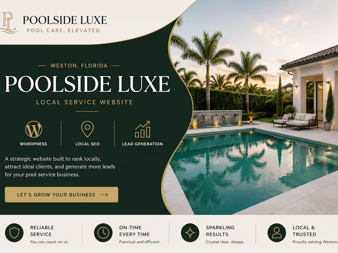 Cover image for Local SEO & WordPress Website for Poolside Luxe