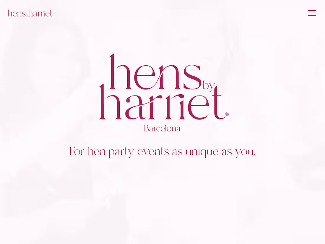 Cover image for Framer website for hen party business & blog