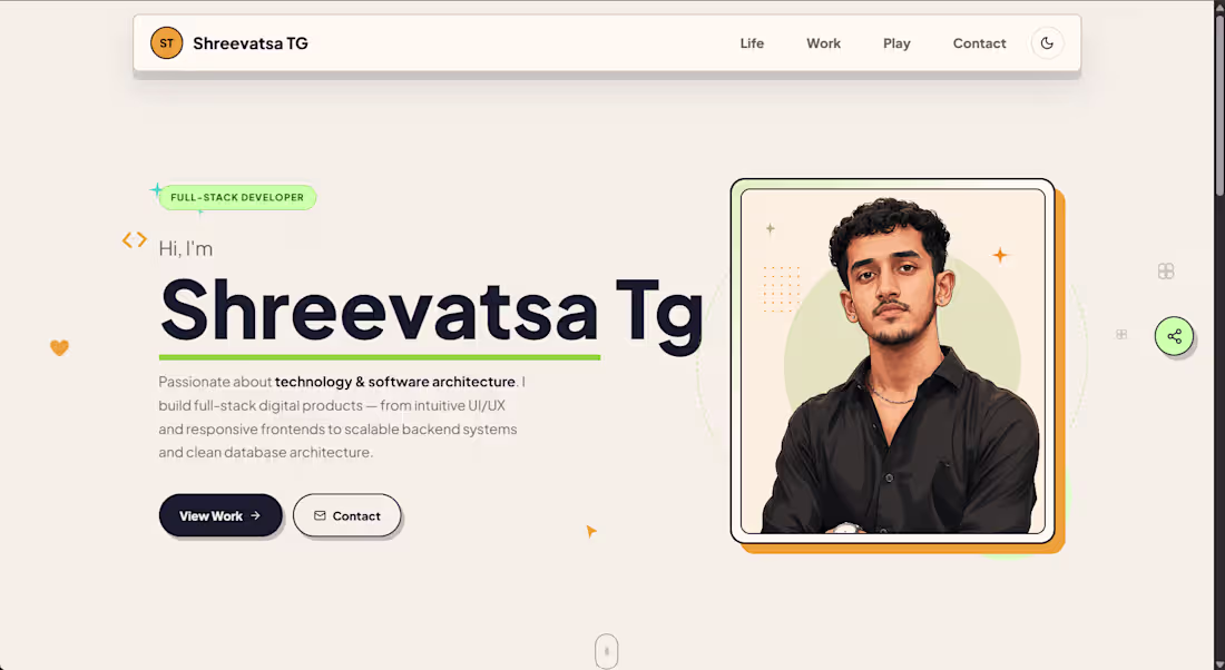 Cover image for A responsive portfolio website showcasing