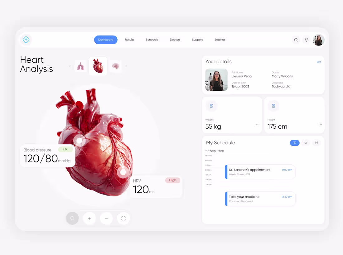 Cover image for Healtha | Health Monitoring App UI Design