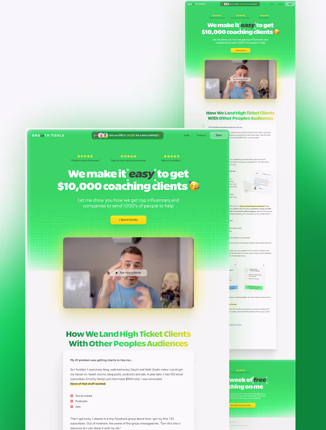 Cover image for Growthtools full website redesign and