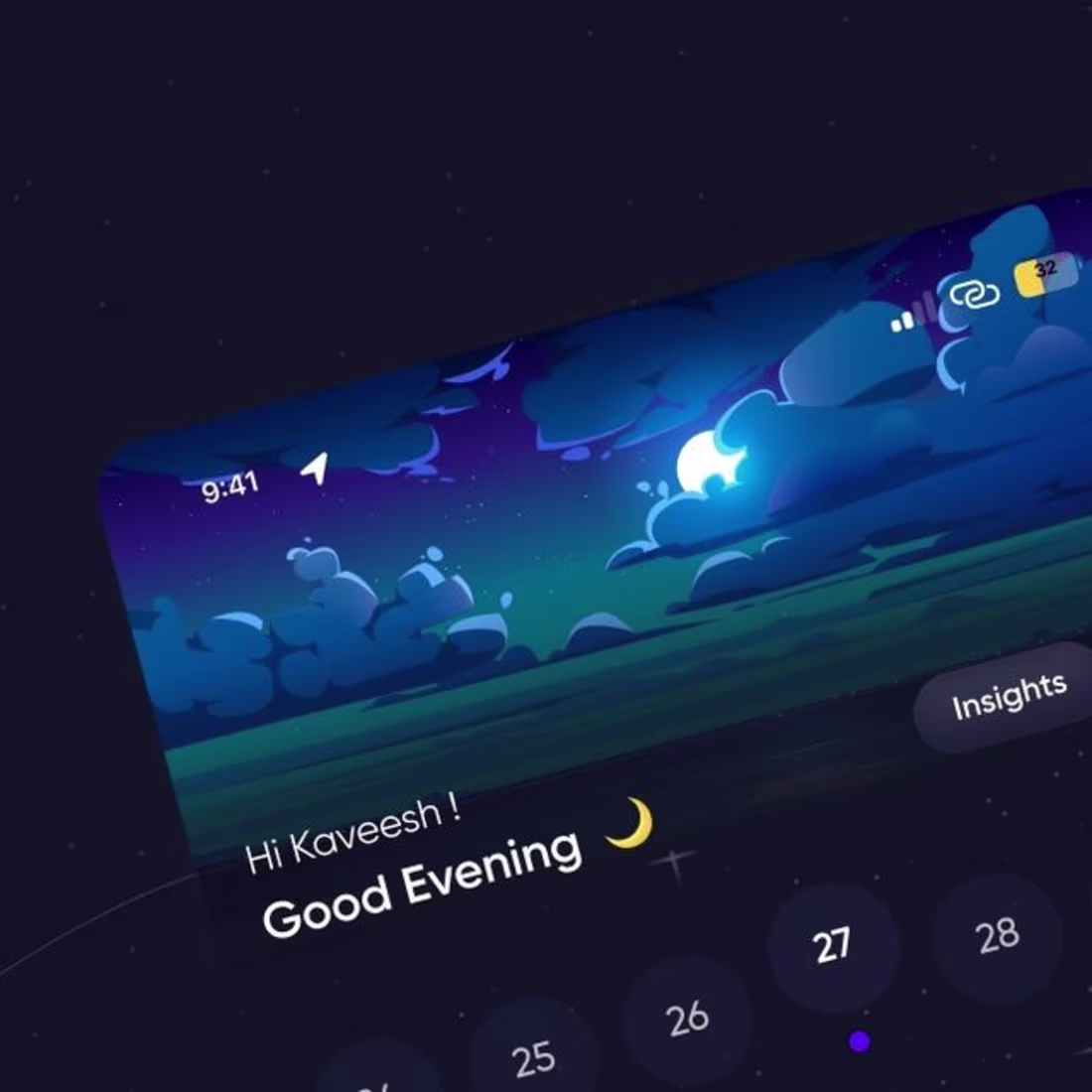 Cover image for Sleep Tracker Mobile App User Interface Design
