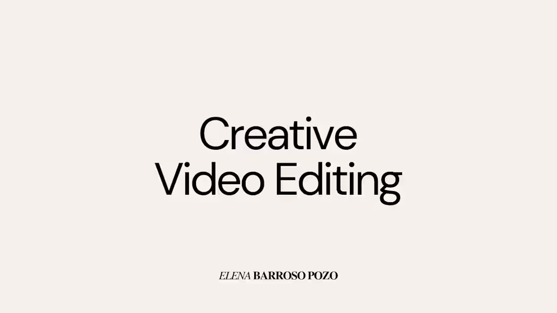 Cover image for Creative Video Editing