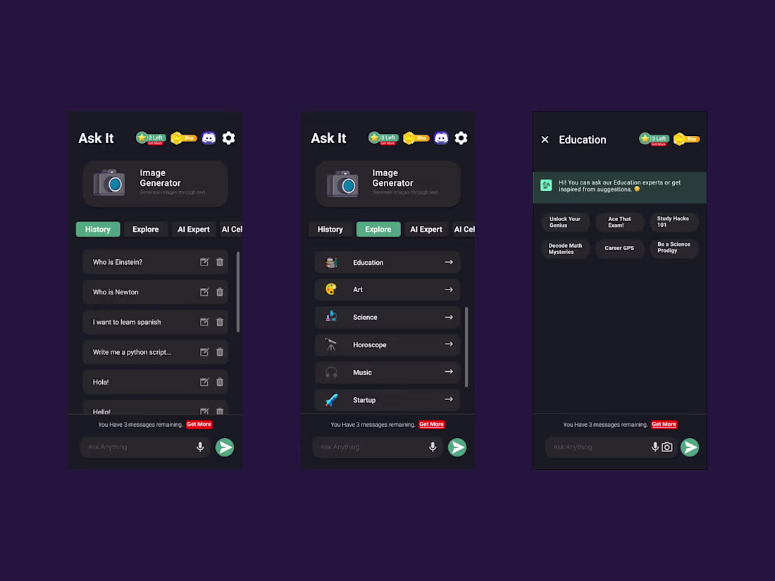 Cover image for UI Design of an AI APP