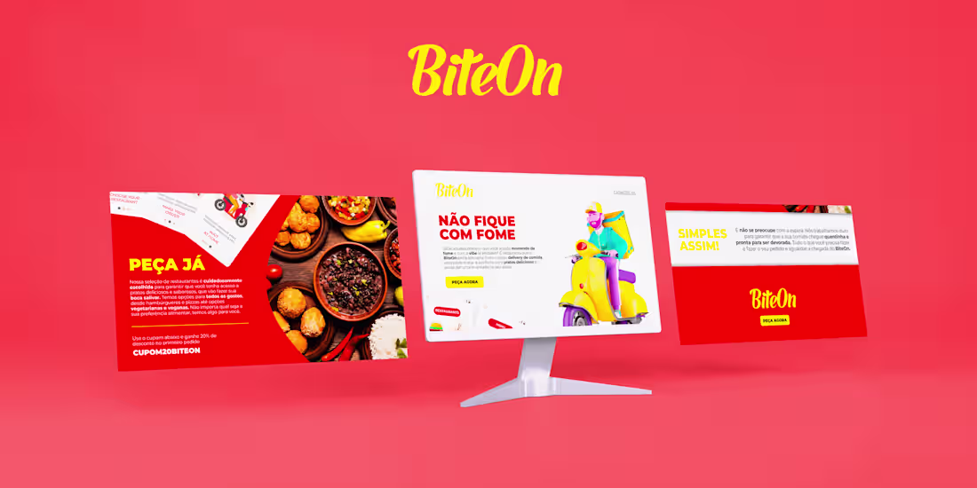 Cover image for Landing Page | BiteOn Delivery App