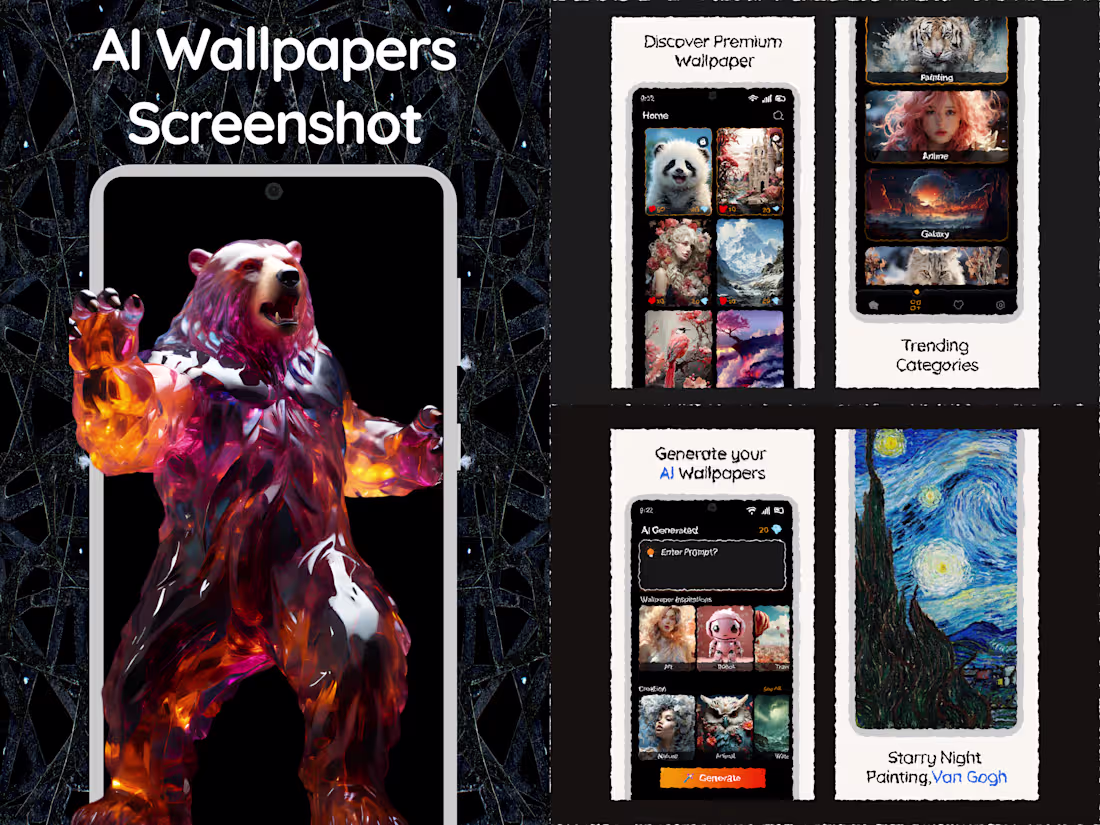 Cover image for Design 4K Wallpaper App UI – High-Resolution Mobile Experience