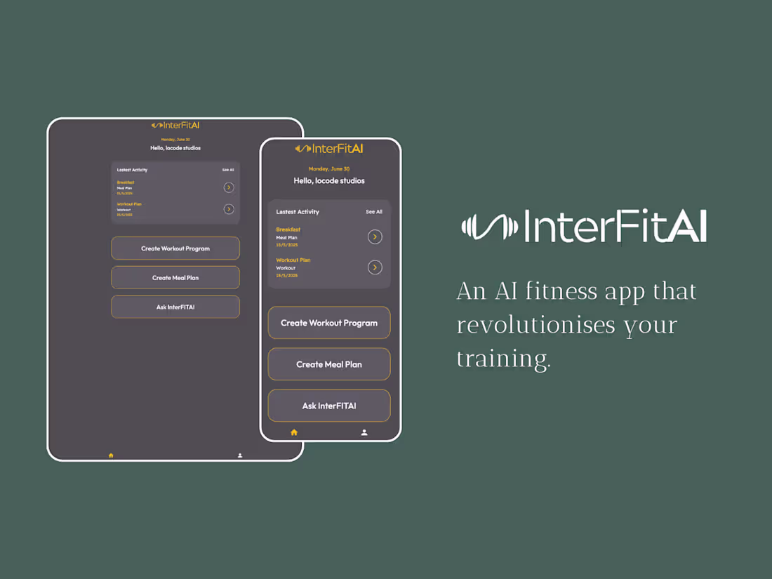 Cover image for InterFITAI: AI Fitness