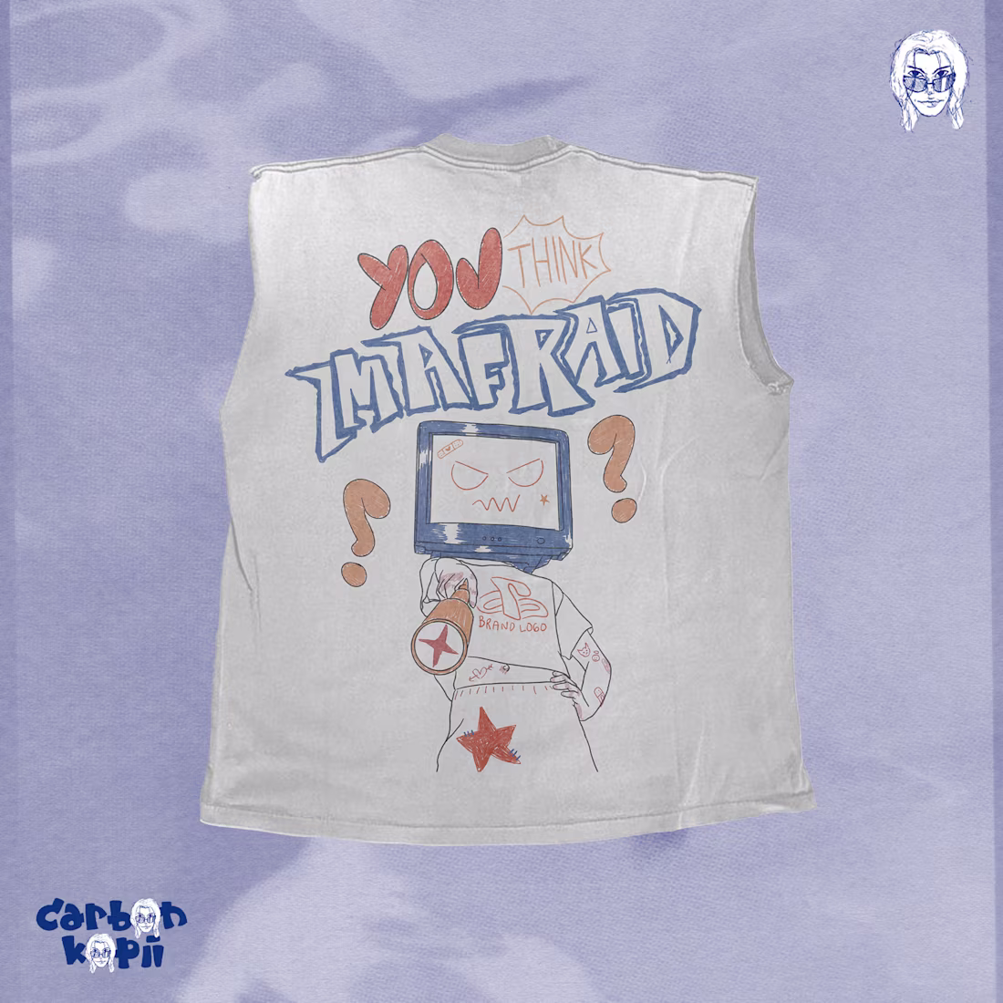 Cover image for Graphic Tee Design #4 - I am Afraid on Behance