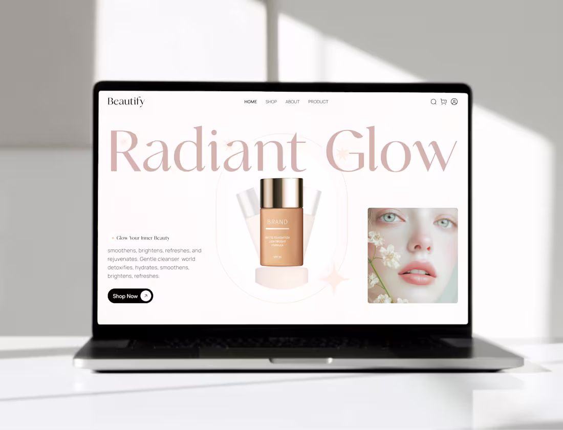Cover image for Beauty Product Ecommerce Landing Page