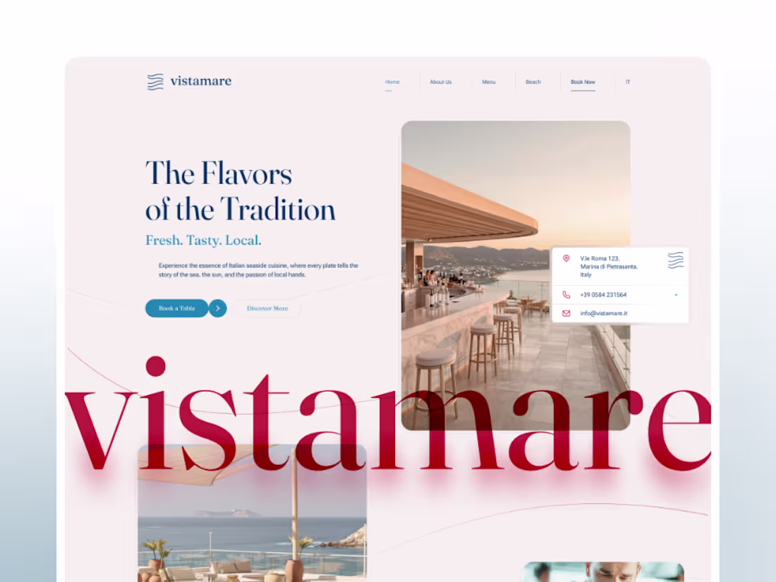 Cover image for High-End Web Design for a Seaside Italian Restaurant