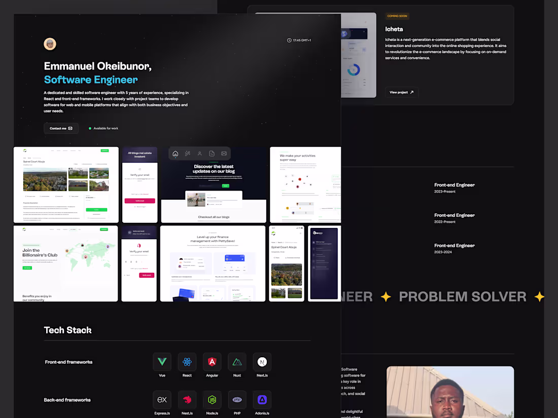 Cover image for Portfolio Redesign for Software Engineer