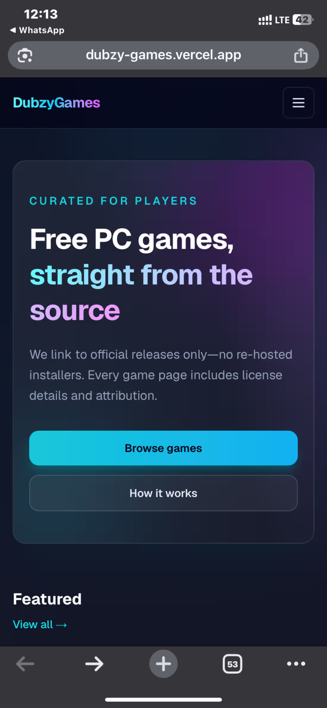 Cover image for Dubzy Games is a modern