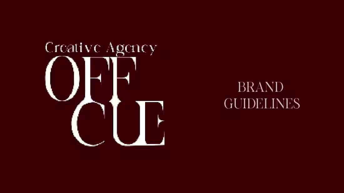 Cover image for Off Cue Brand Guidelines