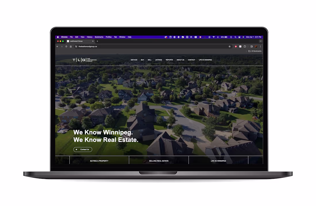 Cover image for The Leathwood Group - Website Design