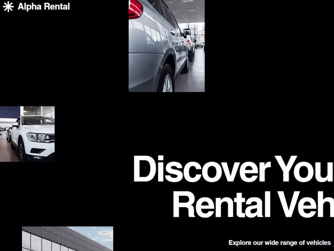 Cover image for Web Development for a car Rental Business