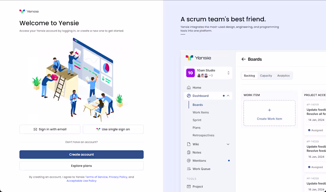 Cover image for Full-featured project management and collaboration
