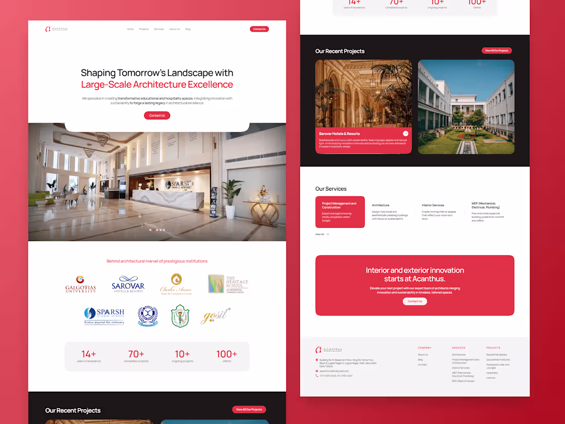 Cover image for Architecture Studio Website