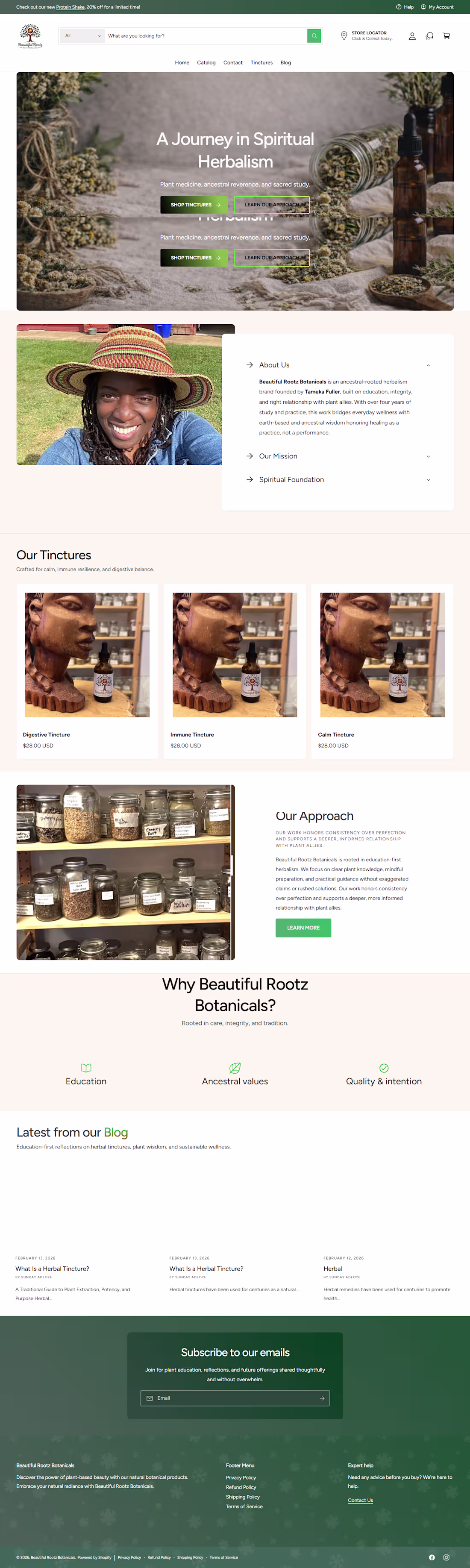 Cover image for Herbal Brand | Shopify Store Build