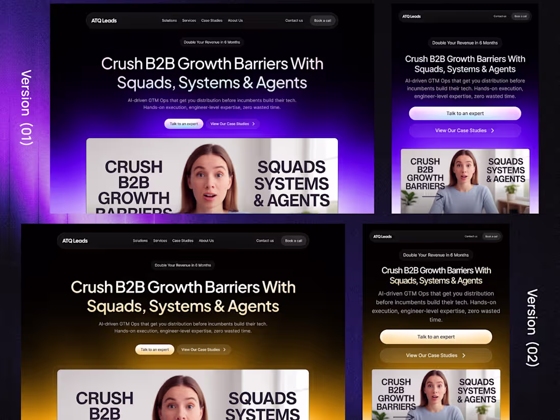 Cover image for B2B Growth AI GTM Agency Landing Page