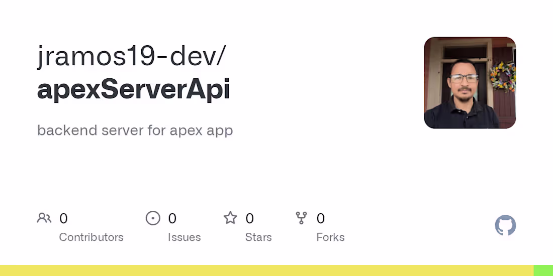 Cover image for Apex App Backend Server Development
