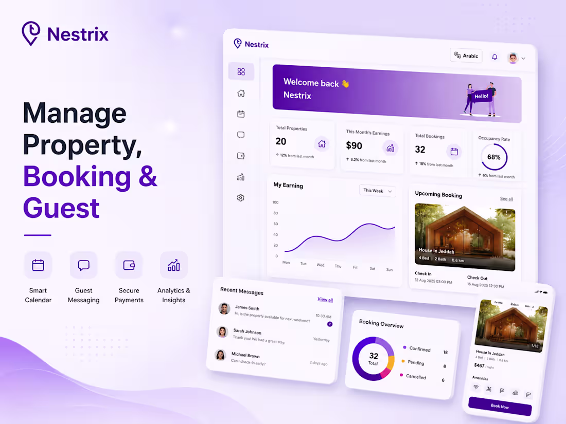Cover image for Nestrix : Property Management (Web)