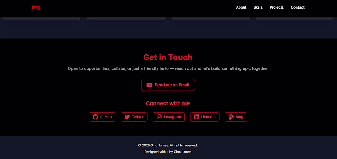 Cover image for Personal Portfolio Website – My