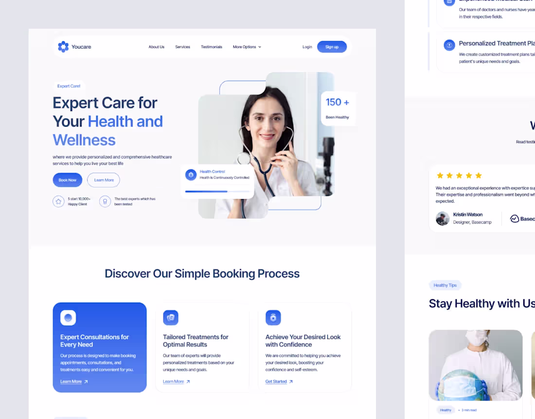 Cover image for Youcare - Healthcare Website