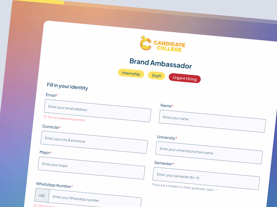 Cover image for 📄 CC Careers Application Form 📄