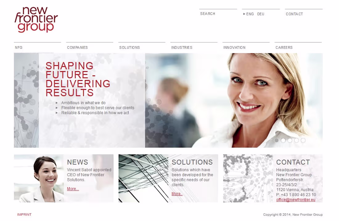 Cover image for New Frontier Group
