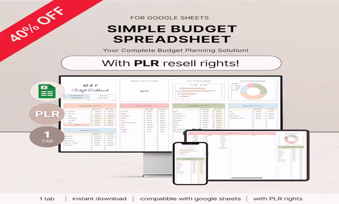 Cover image for A simple budget spreadsheet is