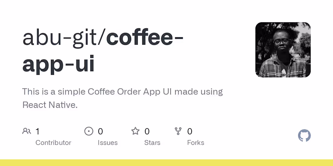 Cover image for Coffee Order App UI