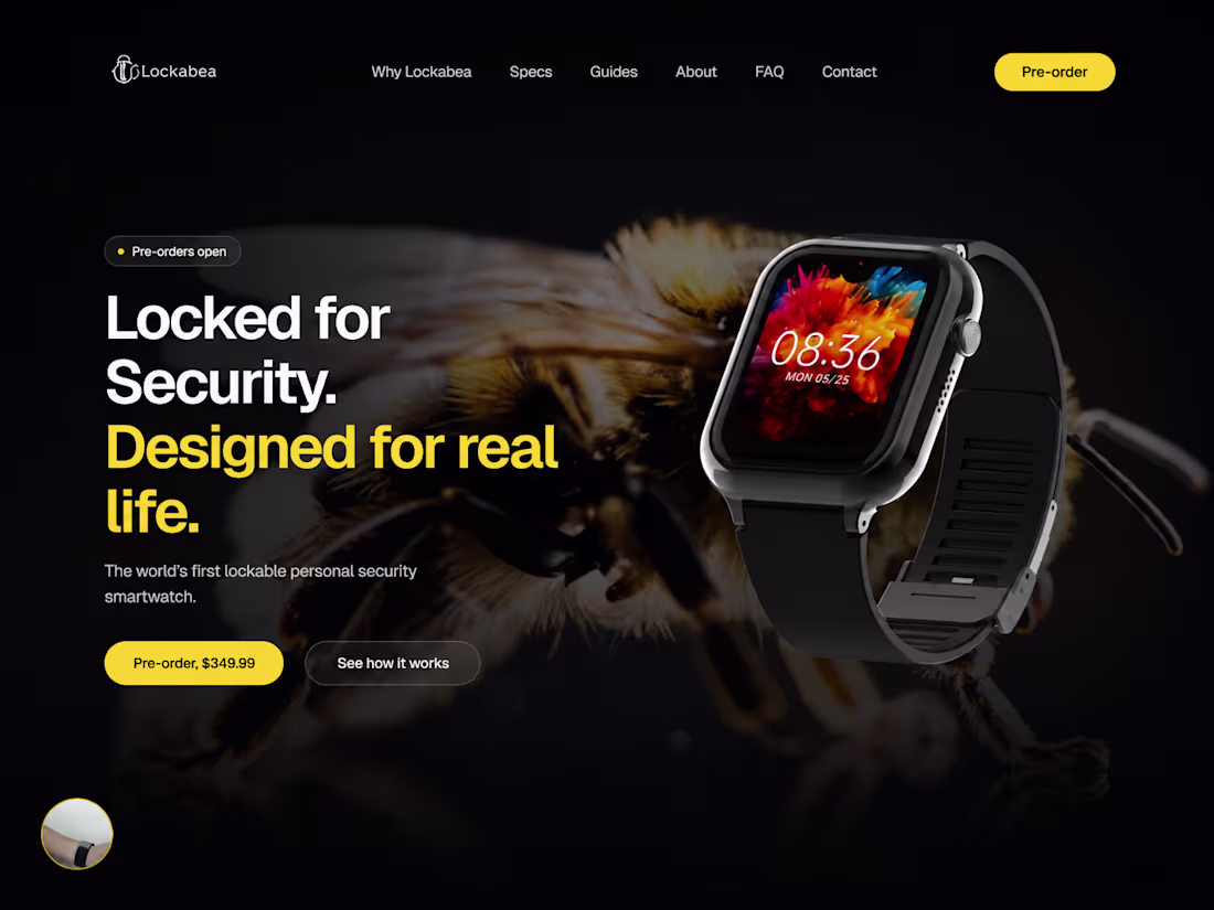 Cover image for Lockabee — Smartwatch E-commerce store