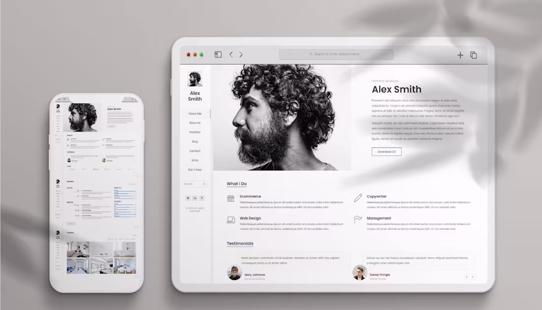 Cover image for Web Designing of a Portfolio / Resume