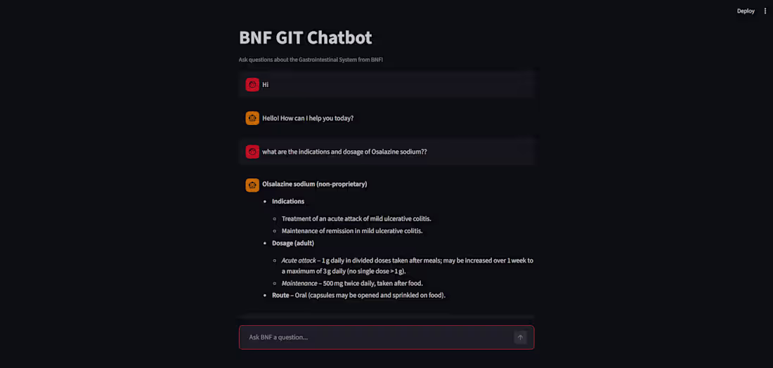 Cover image for AI-powered medical chatbot for GI