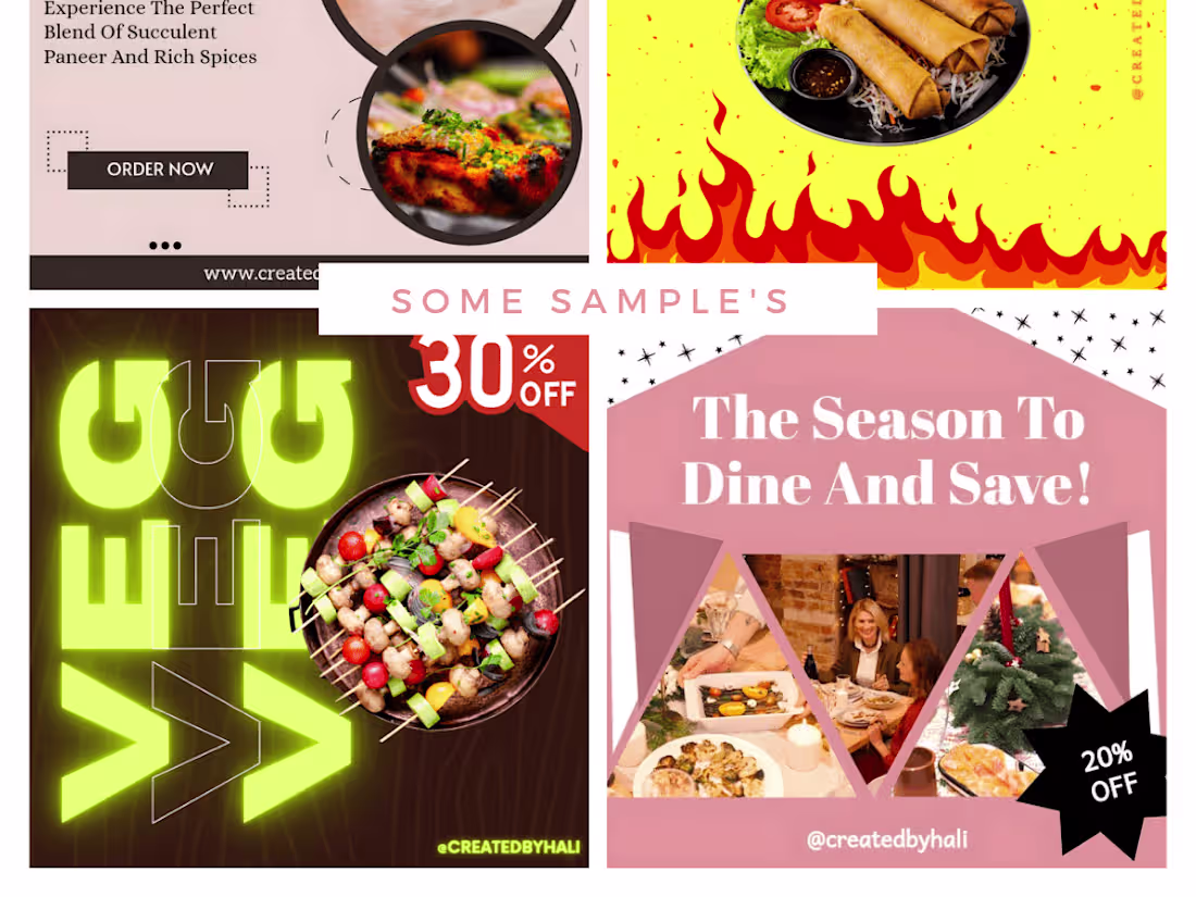 Cover image for Social media manager for Restaurant Business 