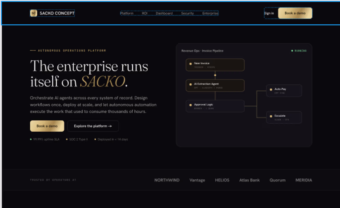 Cover image for AUREA — Luxury AI SaaS Website Template