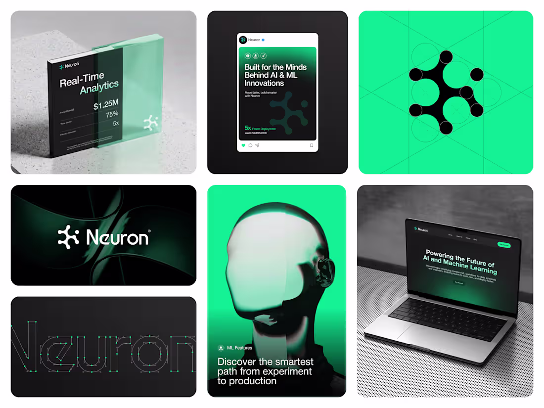 Cover image for Branding for an AI/ML startup! Neuron works on streamlining ...