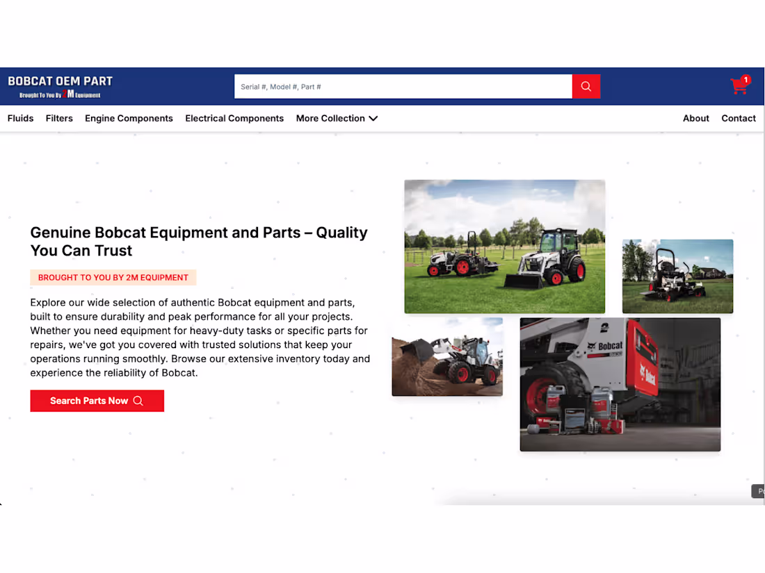 Cover image for Bobcat OEM Part - Headless Ecommerce Store