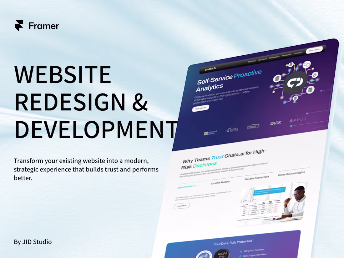 Cover image for Framer Website Redesign & Development