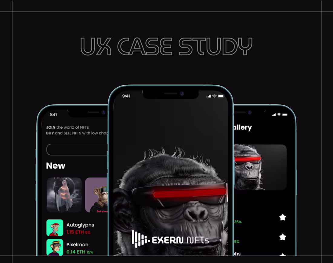 Cover image for Exern NFT App :: Behance