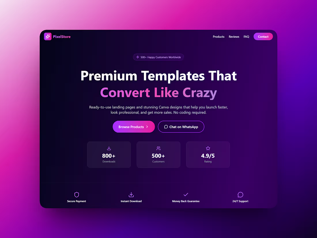 Cover image for 3 seconds to convert or lose the sale Built this landing pag...