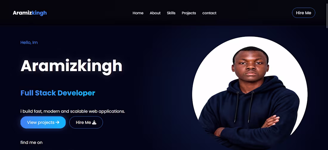 Cover image for Designed and developed a modern,